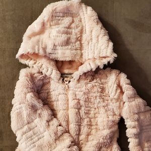American Widgeon pink Faux fur coat (18m)